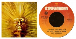 Earth, Wind & Fire and jazzman Ramsey Lewis teamed up for "Sun Goddess" in 1974.
